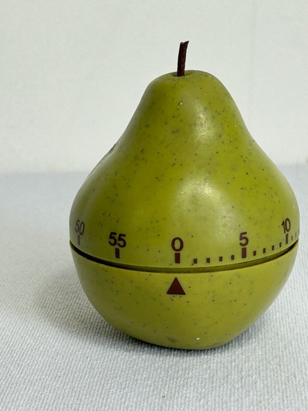Vintage Mid-Century Pear Kitchen Timer 60 Min Mechanical Made In Italy Retro - Picture 2 of 6